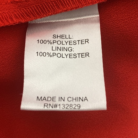 Superdown Red Romantic Coquette V-Neck Smocked Short Puff Sleeves Romper Size M - Picture 10 of 11